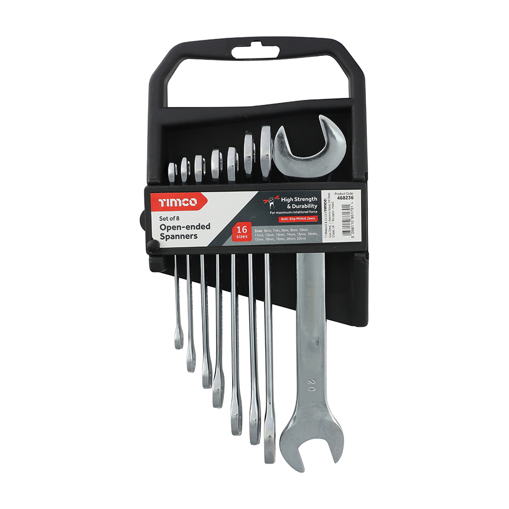 TIMCO Open-ended Spanner Set (8pcs)